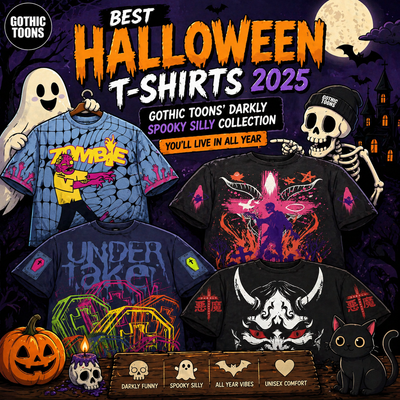 🎃 BEST HALLOWEEN T-SHIRTS 2025: GOTHIC TOONS’ DARKLY SPOOKY SILLY COLLECTION YOU’LL LIVE IN ALL YEAR